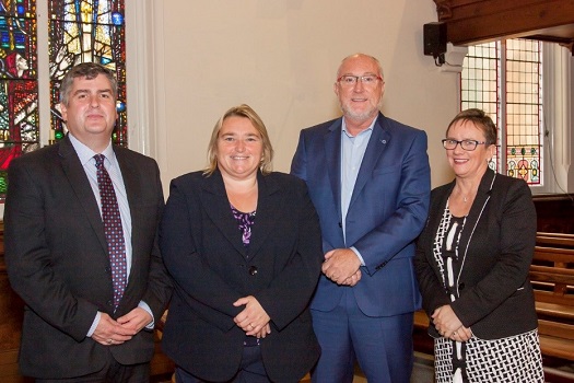 Photograph of Gerry Campbell, Delma Boggs, Peter Finn and Gillian McGrath 