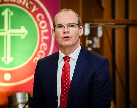 Simon Coveney TD, Minister for Foreign Affairs and Trade, who made one of the keynote addresses at the Féile Good Friday Agreement - 20 years on event 