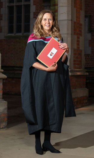 Master of Education graduate at Winter Gradation, Whitla Hall, Queen's University 