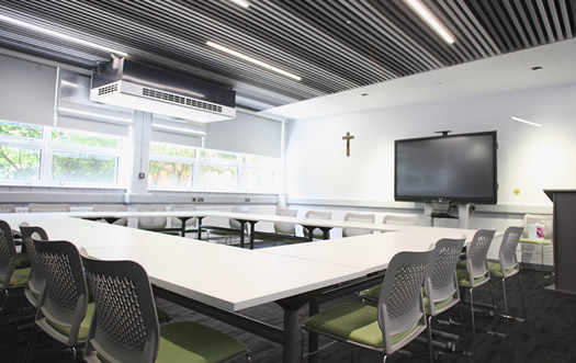 Upgraded teaching room within the college