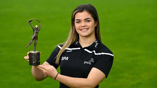 Maeve Kelly, a student at St Marys University College received the 
PwC GAA/GPA Player of the Month Award in Camogie for September 2021.