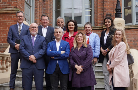 Prof Peter Finn (Principal of St Mary’s University College), İlkay Aydin (General Directorate of Teacher Training and Development at the Ministry of National Education Turkey) and Ayşen Güven (Director of Education in the British Council Turkey) and other staff from St Mary's and the Turkish international delegation.