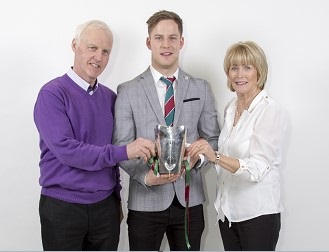 Kieran Mc Geary from Pomeroy with his parents, John and Kathleen