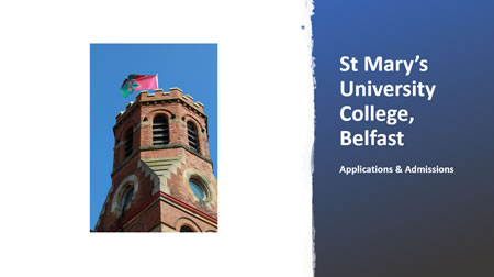 A short video on making an online application to St Mary's
